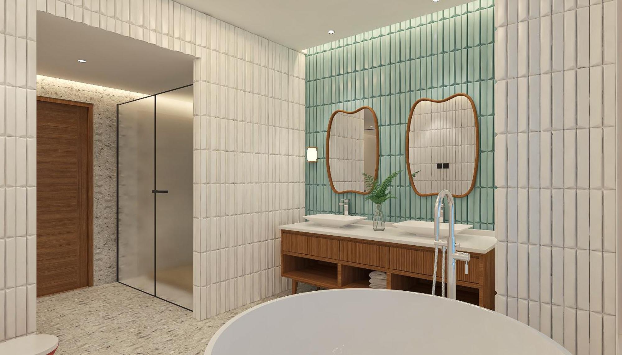 Suite sull’Acqua per Famiglie con Piscina e 4 Camere da Letto - (1 King, 2 Singole e 2 per Bambini)